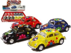 5" 1967 VW CLASSIC BEETLE -PRINTED Die Cast Car