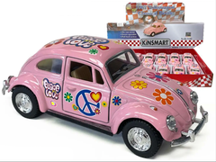 5" 1967 VW CLASSICAL BEETLE -ALL PINK Die Cast Car