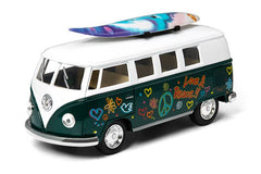 5" VOLKSWAGEN CLASSIC BUS- SURFBOARD Die Cast Car