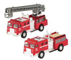 5" FIRE ENGINE 2 STYLE MIXED Die Cast Car