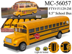 8.5" SCHOOL BUS - SOUND & LIGHT Die Cast Car