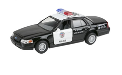 5" FORD CROWN VICTORIA POLICE-B/W Die Cast Car