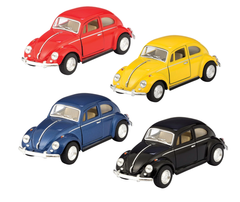 5" VW CLASSIC BEETLE - SOLID COLOR Die Cast Car