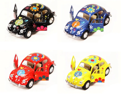 5" 1967 VW CLASSIC BEETLE -PRINTED Die Cast Car