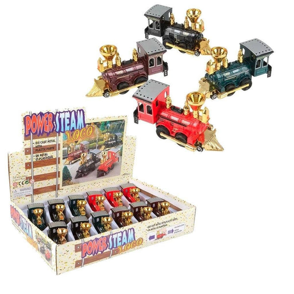 POWER STEAM LOCO Train Die Cast Car